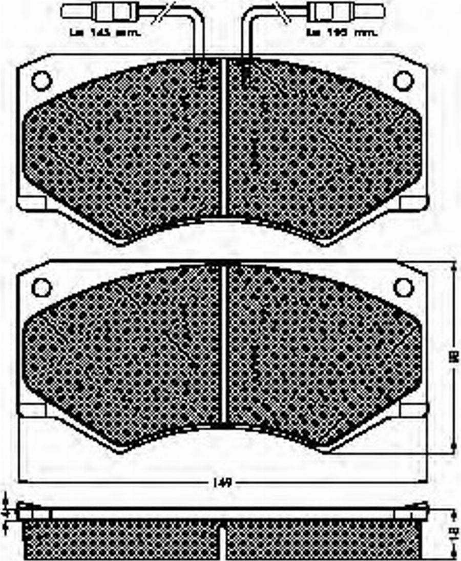 Spidan 31449 - Тормозные колодки, дисковые, комплект avtokuzovplus.com.ua