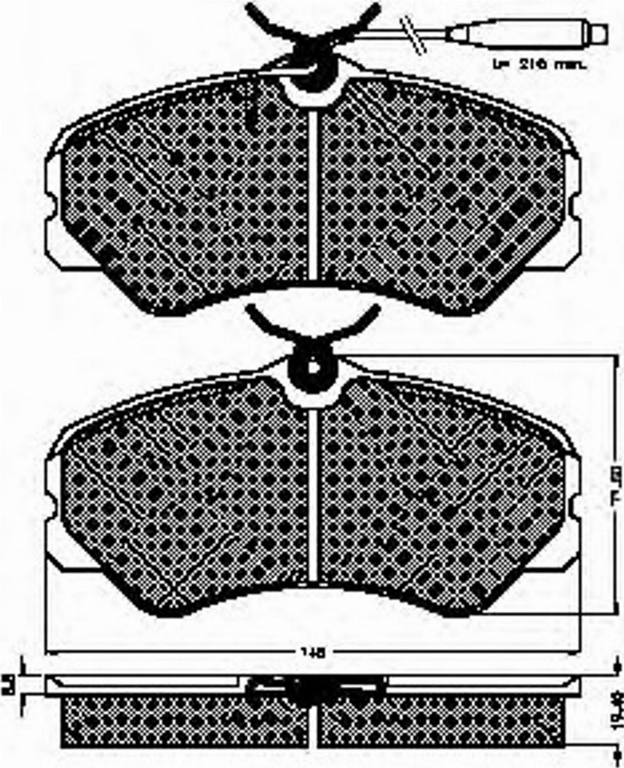 Spidan 31462 - Тормозные колодки, дисковые, комплект avtokuzovplus.com.ua