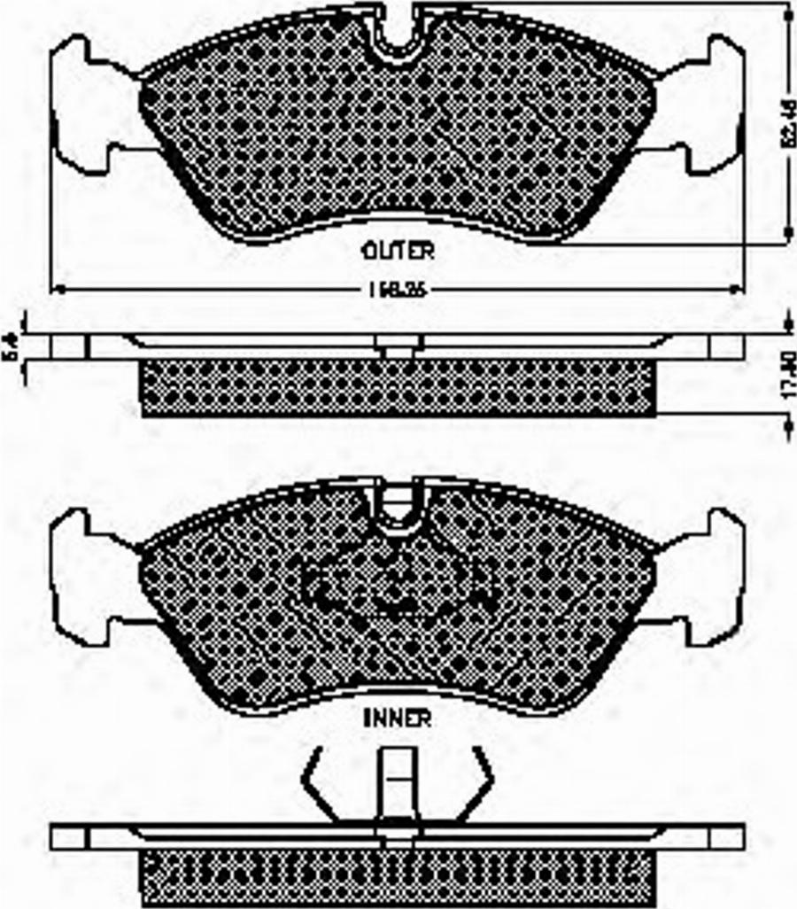 Spidan 31706 - Тормозные колодки, дисковые, комплект autodnr.net