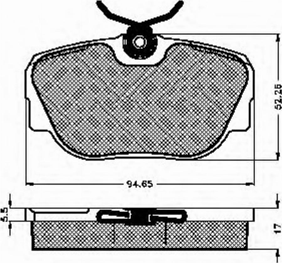 Spidan 31717 - Тормозные колодки, дисковые, комплект autodnr.net