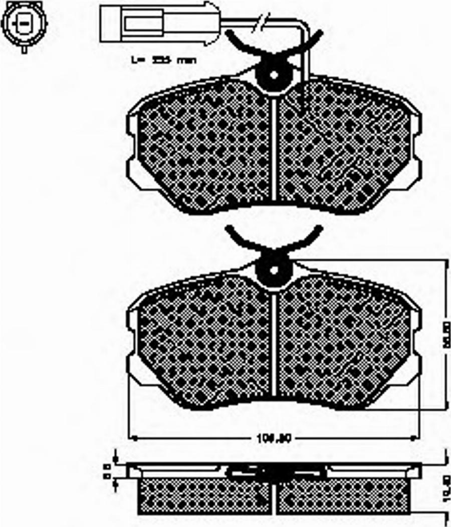 Spidan 31731 - Тормозные колодки, дисковые, комплект avtokuzovplus.com.ua