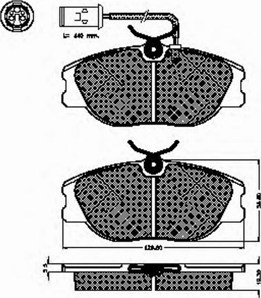 Spidan 31733 - Тормозные колодки, дисковые, комплект avtokuzovplus.com.ua