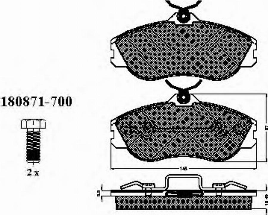 Spidan 31746 - Тормозные колодки, дисковые, комплект autodnr.net