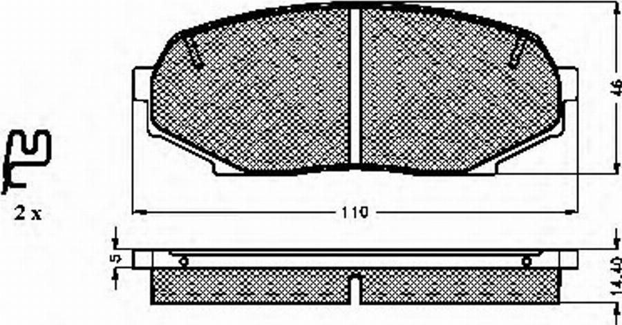 Spidan 31759 - Тормозные колодки, дисковые, комплект autodnr.net