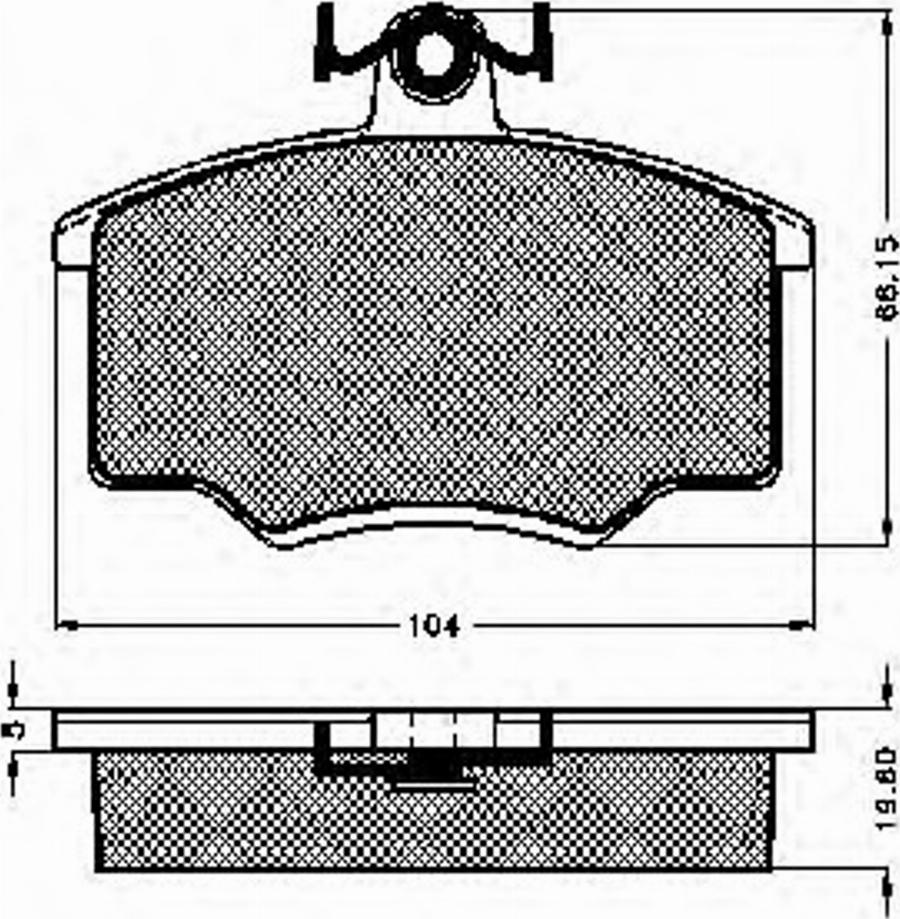 Spidan 31802 - Тормозные колодки, дисковые, комплект autodnr.net