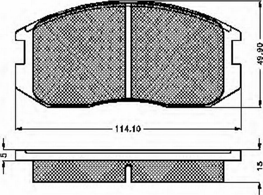 Spidan 31819 - Тормозные колодки, дисковые, комплект avtokuzovplus.com.ua