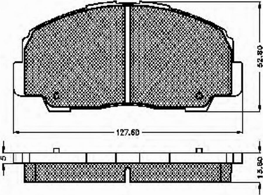 Spidan 31833 - Тормозные колодки, дисковые, комплект avtokuzovplus.com.ua