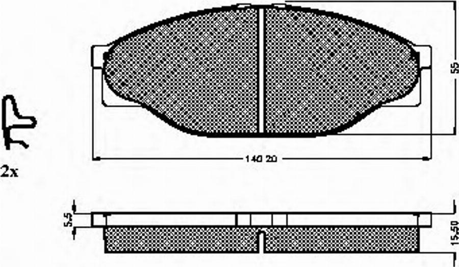 Spidan 31861 - Тормозные колодки, дисковые, комплект avtokuzovplus.com.ua