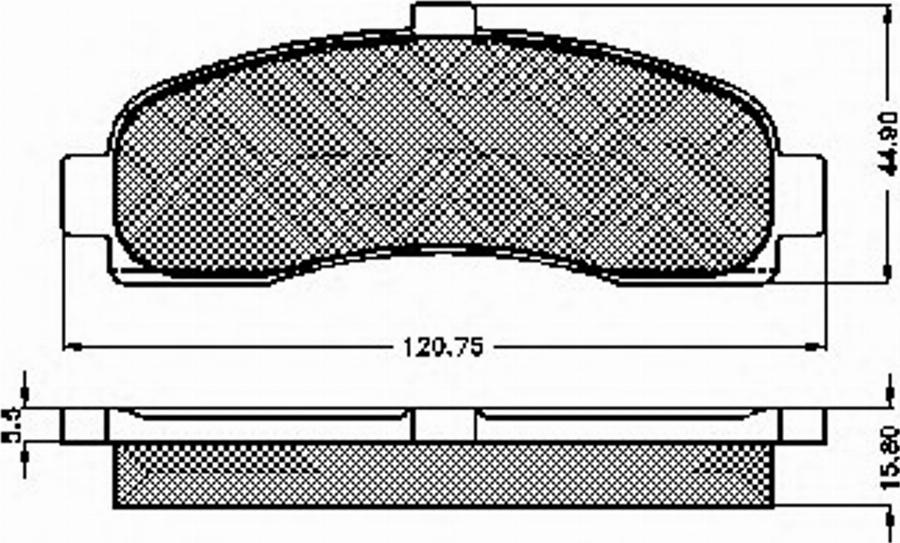 Spidan 31867 - Тормозные колодки, дисковые, комплект avtokuzovplus.com.ua