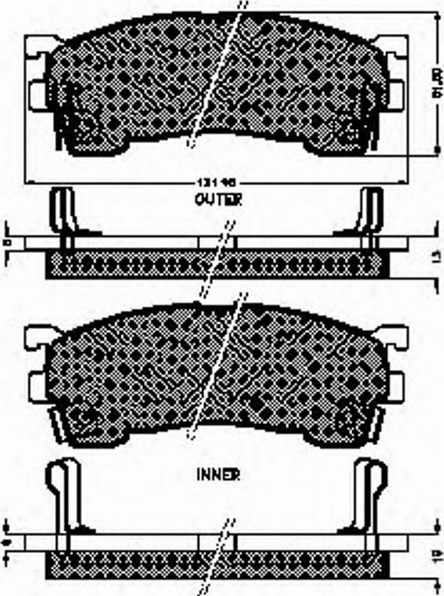 Spidan 31882 - Тормозные колодки, дисковые, комплект autodnr.net