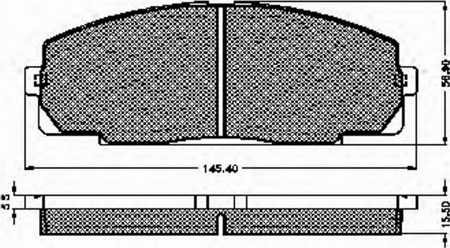 Spidan 31903 - Тормозные колодки, дисковые, комплект autodnr.net