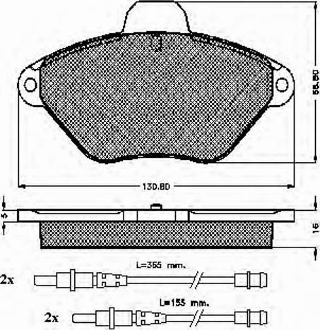 Spidan 32001 - Тормозные колодки, дисковые, комплект avtokuzovplus.com.ua