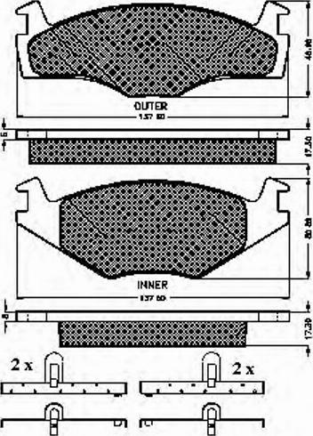 Spidan 32022 - Тормозные колодки, дисковые, комплект avtokuzovplus.com.ua