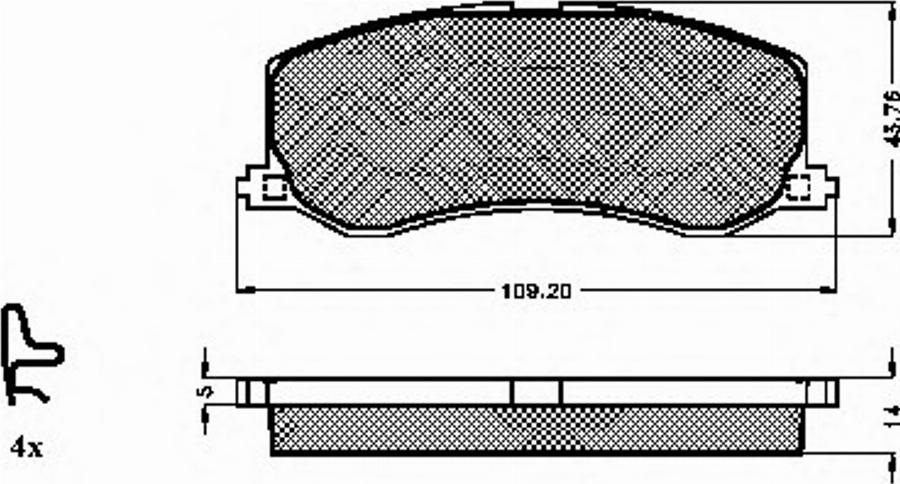 Spidan 32032 - Тормозные колодки, дисковые, комплект avtokuzovplus.com.ua