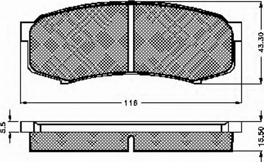 Spidan 32037 - Тормозные колодки, дисковые, комплект autodnr.net