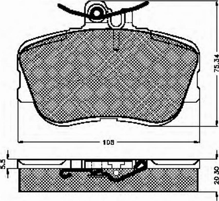 Spidan 32038 - Тормозные колодки, дисковые, комплект avtokuzovplus.com.ua