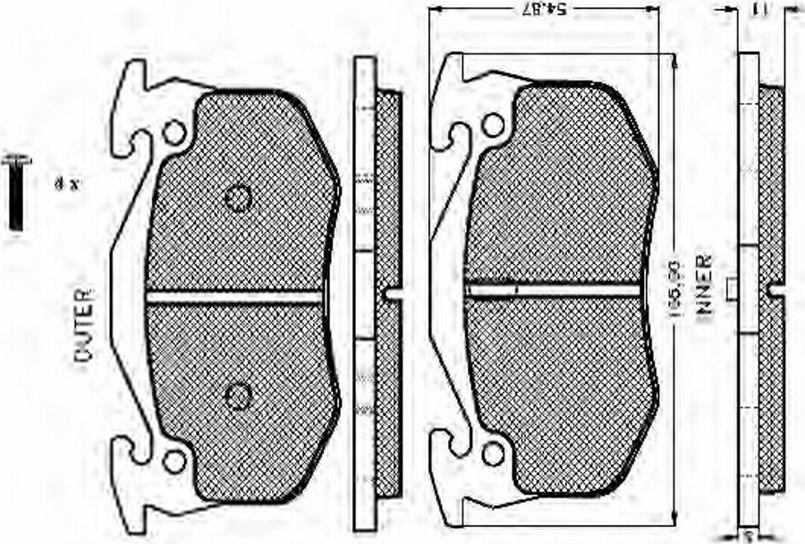 Spidan 32040 - Тормозные колодки, дисковые, комплект autodnr.net