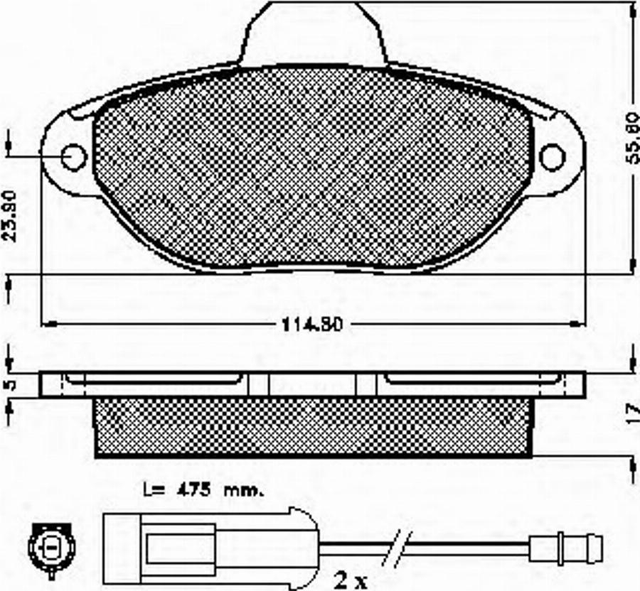 Spidan 32067 - Гальмівні колодки, дискові гальма autocars.com.ua