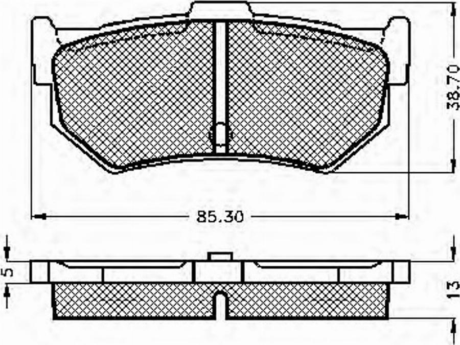 Spidan 32128 - Тормозные колодки, дисковые, комплект avtokuzovplus.com.ua