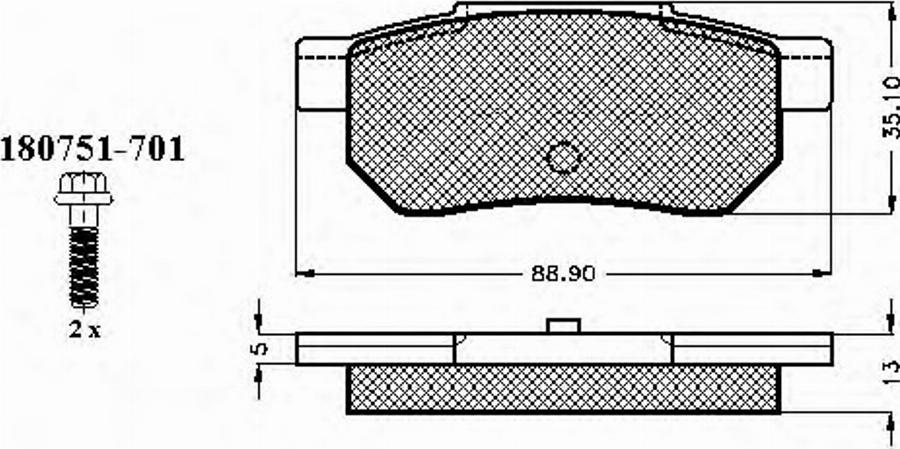 Spidan 32131 - Тормозные колодки, дисковые, комплект avtokuzovplus.com.ua