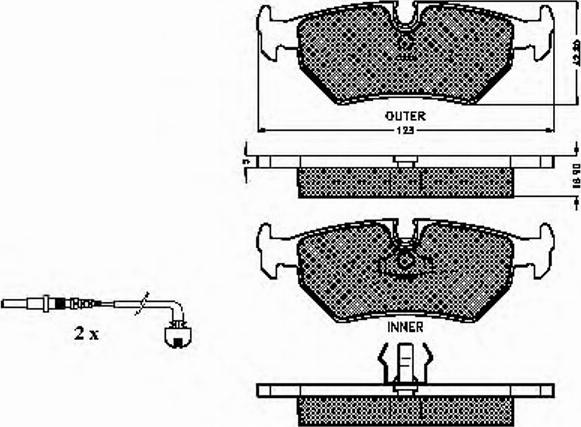 Spidan 32148 - Тормозные колодки, дисковые, комплект avtokuzovplus.com.ua