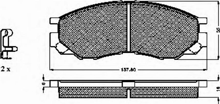 Spidan 32165 - Тормозные колодки, дисковые, комплект autodnr.net