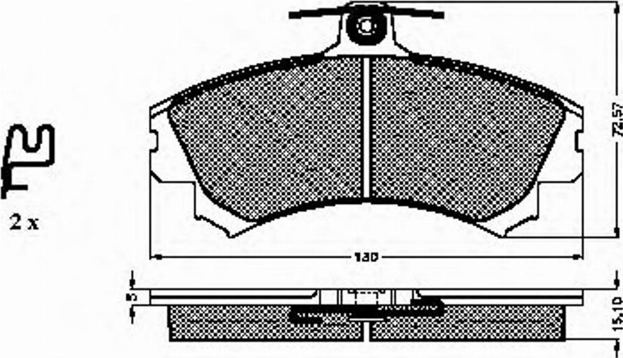 Spidan 32185 - Тормозные колодки, дисковые, комплект avtokuzovplus.com.ua