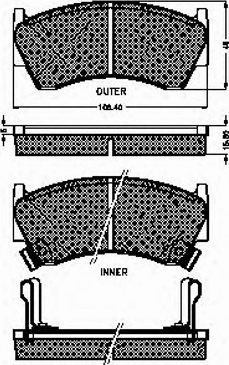 Spidan 32193 - Тормозные колодки, дисковые, комплект avtokuzovplus.com.ua