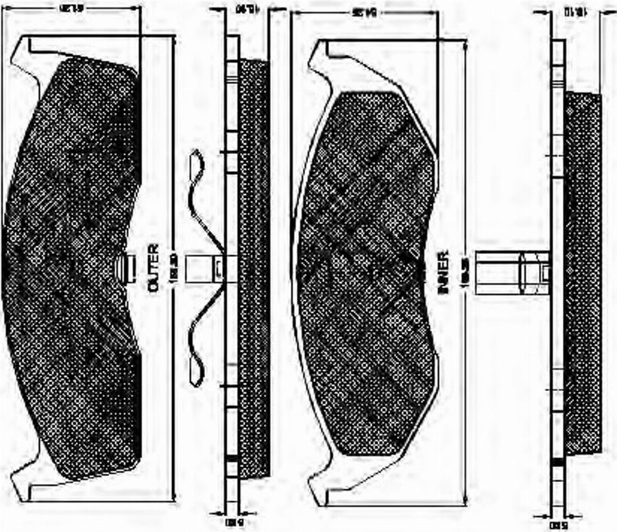 Spidan 32203 - Тормозные колодки, дисковые, комплект avtokuzovplus.com.ua