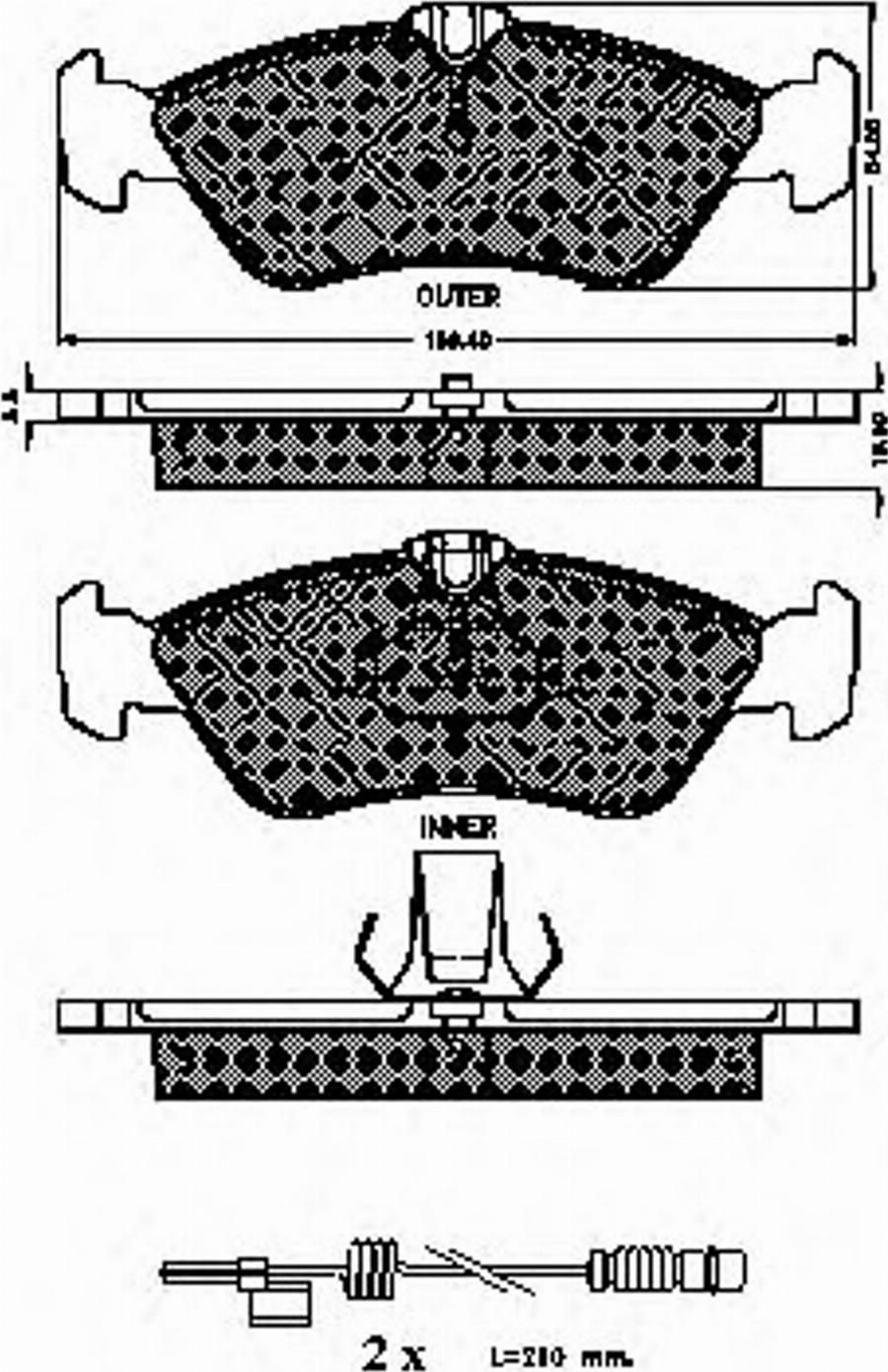 Spidan 32212 - Тормозные колодки, дисковые, комплект avtokuzovplus.com.ua