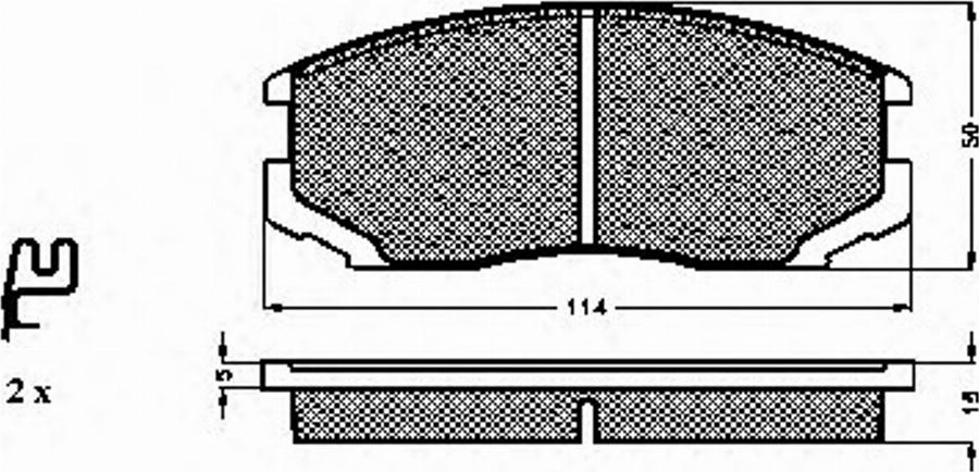 Spidan 32242 - Тормозные колодки, дисковые, комплект avtokuzovplus.com.ua