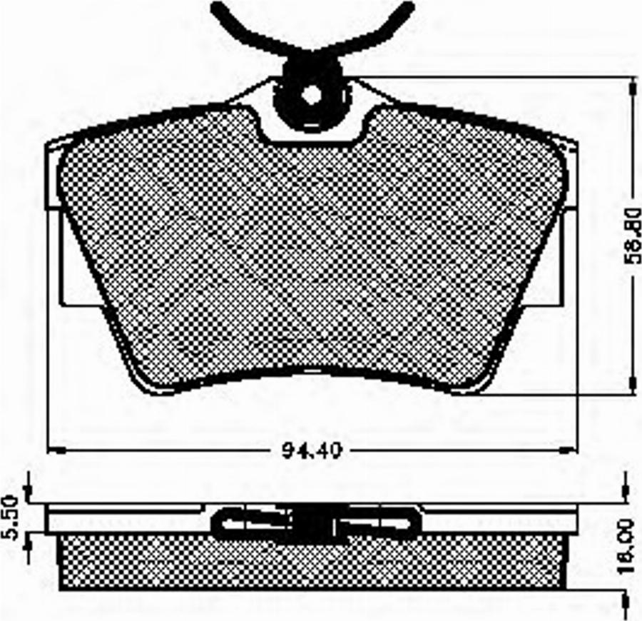 Spidan 32243 - Тормозные колодки, дисковые, комплект autodnr.net