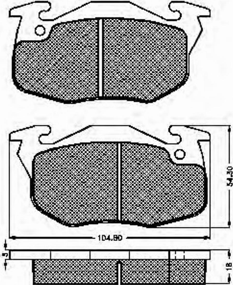 Spidan 32254 - Тормозные колодки, дисковые, комплект autodnr.net