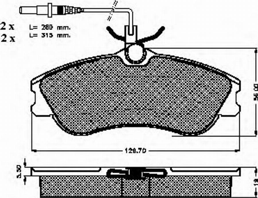 Spidan 32262 - Тормозные колодки, дисковые, комплект autodnr.net