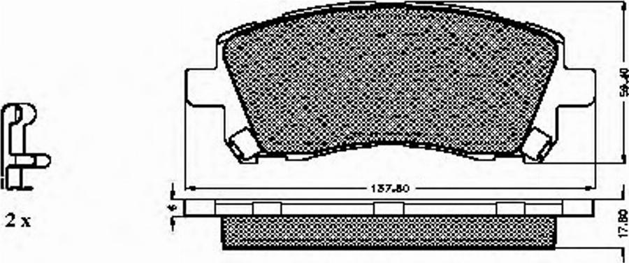 Spidan 32280 - Тормозные колодки, дисковые, комплект avtokuzovplus.com.ua