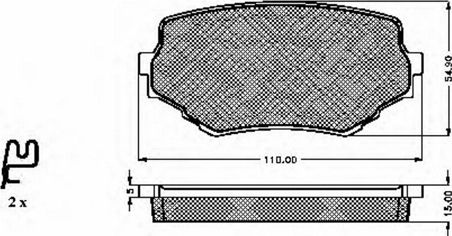 Spidan 32283 - Тормозные колодки, дисковые, комплект avtokuzovplus.com.ua