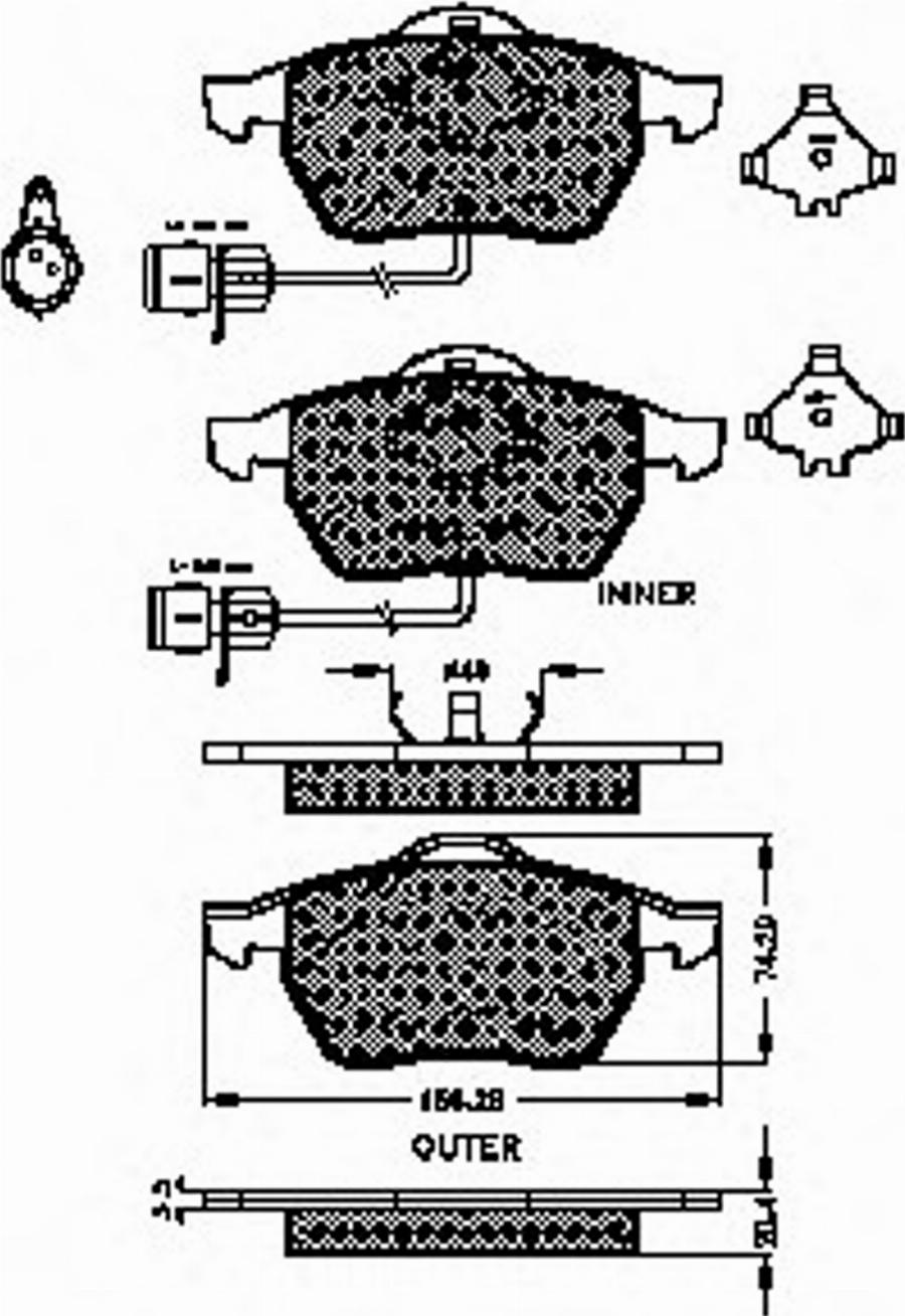 Spidan 32286 - Тормозные колодки, дисковые, комплект autodnr.net