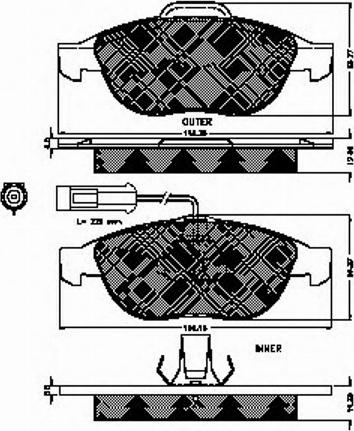 Spidan 32312 - Тормозные колодки, дисковые, комплект autodnr.net