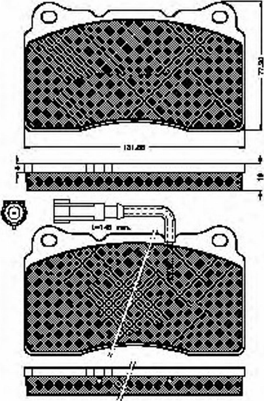 Spidan 32353 - Тормозные колодки, дисковые, комплект autodnr.net