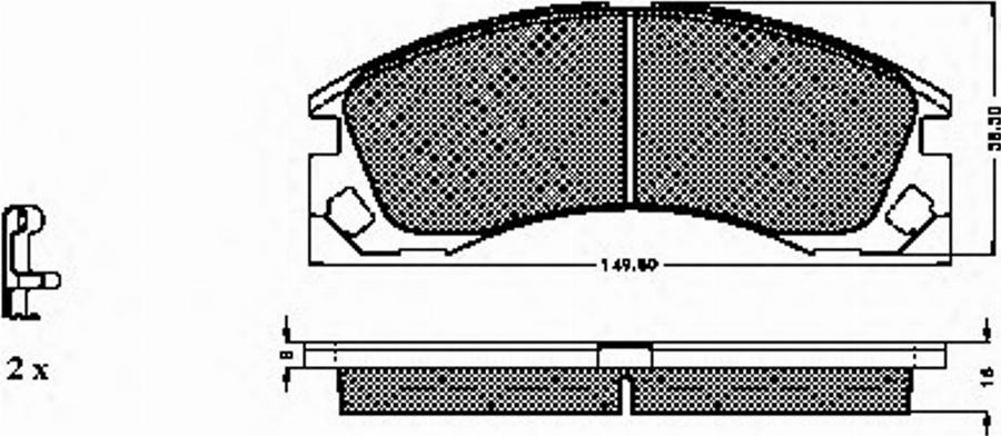 Spidan 32422 - Тормозные колодки, дисковые, комплект autodnr.net