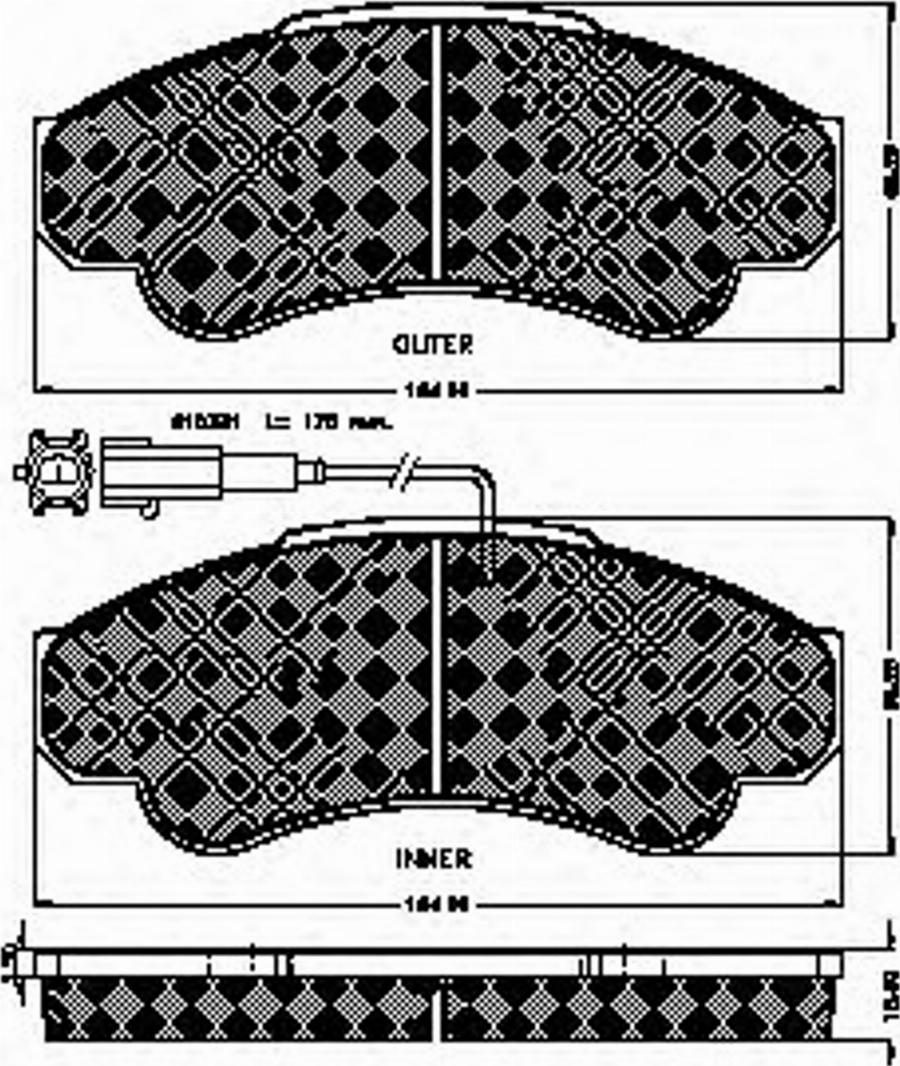 Spidan 32428 - Гальмівні колодки, дискові гальма autocars.com.ua