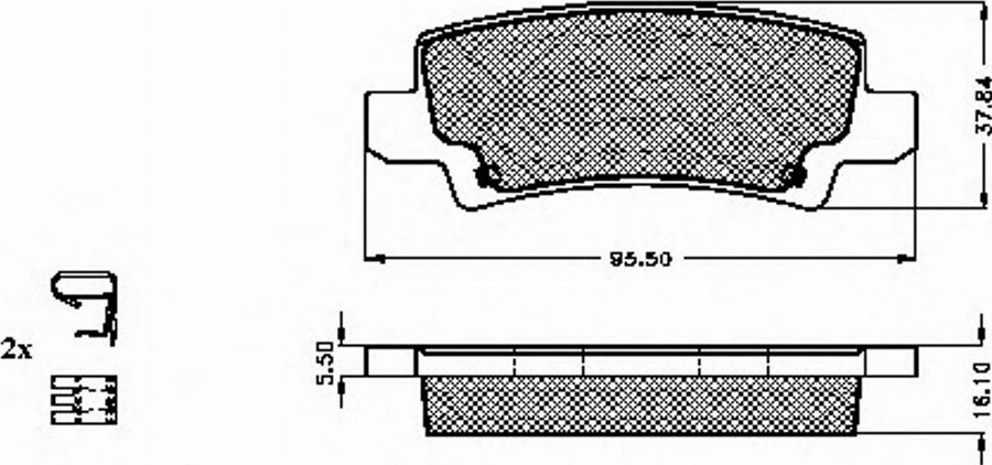 Spidan 32446 - Тормозные колодки, дисковые, комплект avtokuzovplus.com.ua