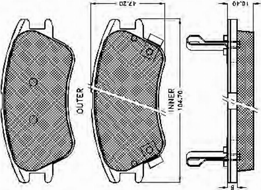 Spidan 32472 - Тормозные колодки, дисковые, комплект avtokuzovplus.com.ua