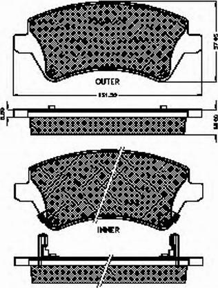 Spidan 32478 - Тормозные колодки, дисковые, комплект avtokuzovplus.com.ua