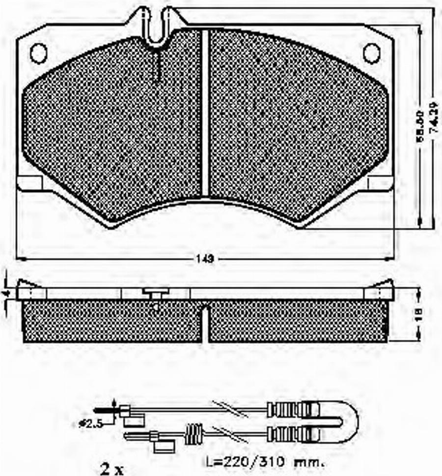 Spidan 32520 - Тормозные колодки, дисковые, комплект avtokuzovplus.com.ua