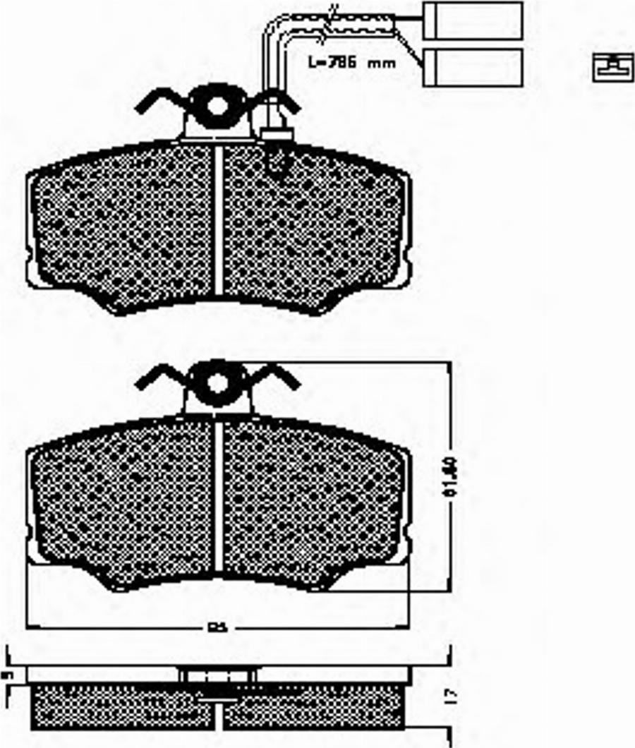 Spidan 32540 - Тормозные колодки, дисковые, комплект autodnr.net