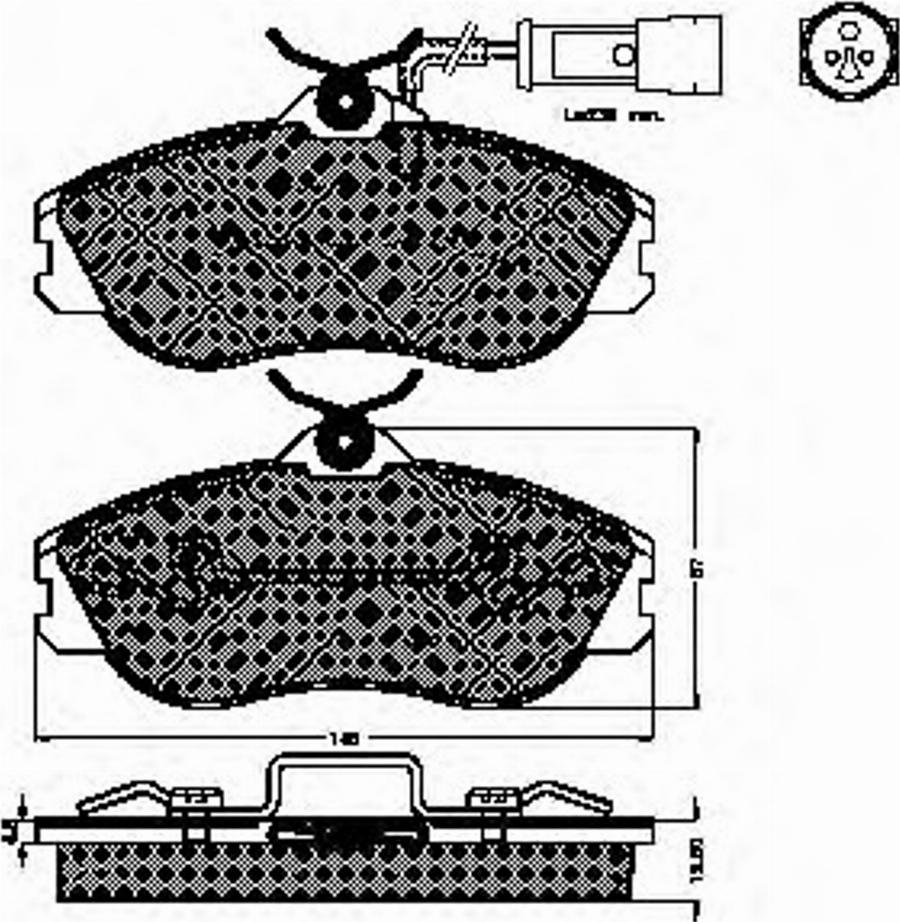 Spidan 32541 - Тормозные колодки, дисковые, комплект autodnr.net