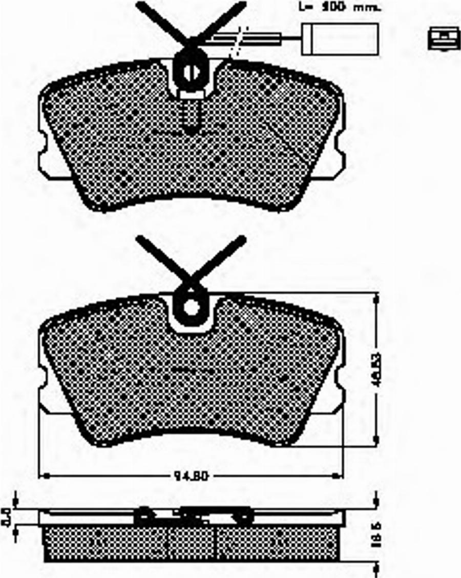 Spidan 32542 - Тормозные колодки, дисковые, комплект autodnr.net