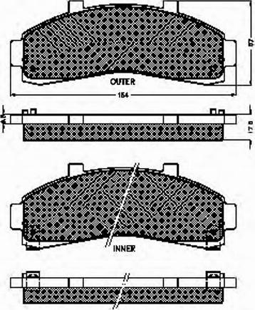 Spidan 32550 - Тормозные колодки, дисковые, комплект avtokuzovplus.com.ua