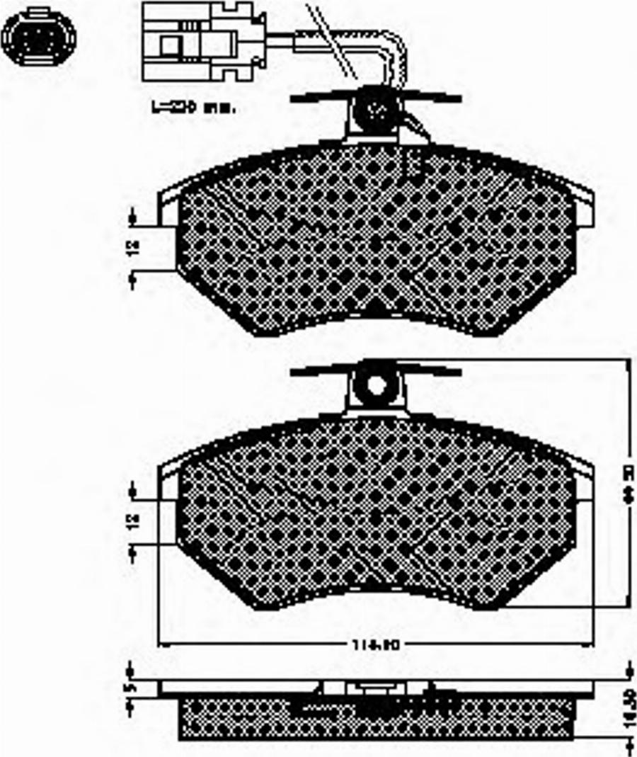 Spidan 32555 - Тормозные колодки, дисковые, комплект avtokuzovplus.com.ua